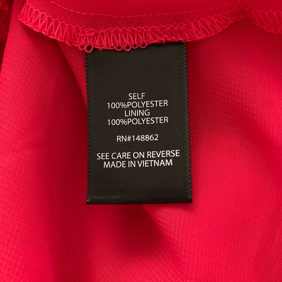 TORRID Peplum Long Sleeve Heart Chiffon Blouse Sz 0, L, 12 Magenta Sheer NWT - Picture 10 of 11